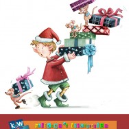 Christmas Card Illustration: Mice On The Run