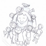 Children’s Book Sketch for Illustration: Adoptive Father