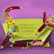 Children’s Illustration: Clown Pencils